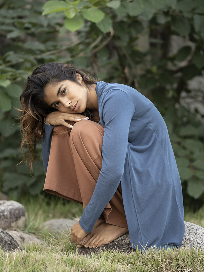 0146FSU Cardigan Longo De Tricot Feminino BLOE_01-243