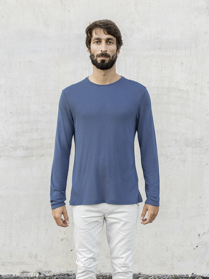 0148FCT Blusa Manga Longa Tricot Masculina BLOE_01-243