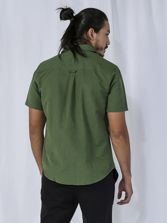 0058MCS Camisa Linho Manga Curta Masculina IMG_9117