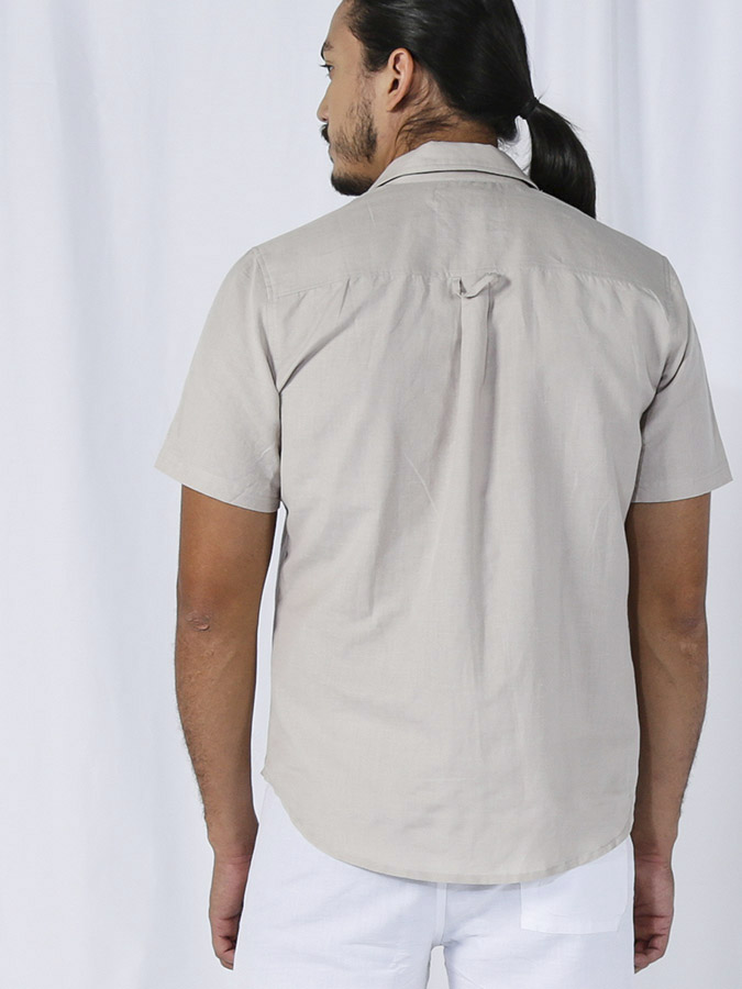 0058MCS Camisa Linho Manga Curta Masculina IMG_9189